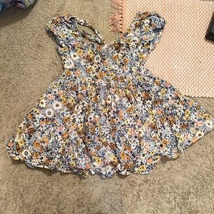 Floral American eagle dress